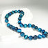 Elegant misbaha prayer beads made from natural blue tiger's eye stone - 33 beads with a diameter of 10 mm - handwoven and precisely designed by the most skilled artisans
